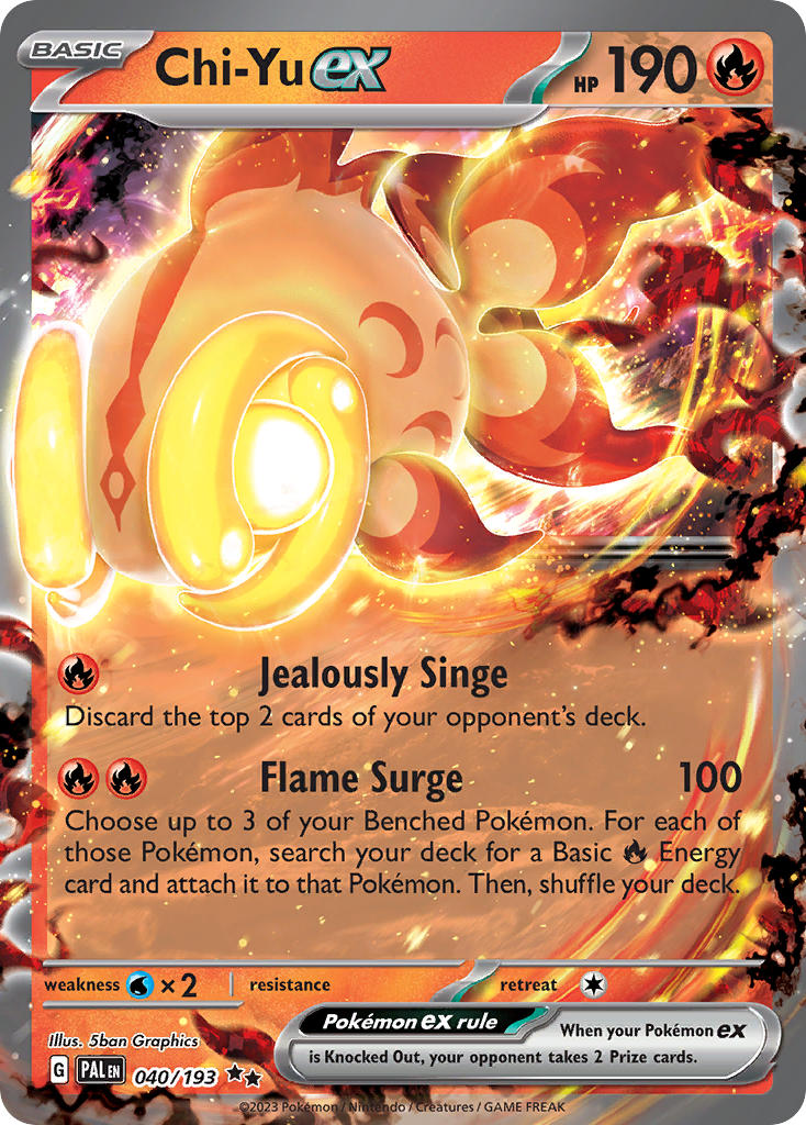 Chi-Yu ex 2023 Paldea Evolved Paldea Evolved #040/193 Casi nuevo