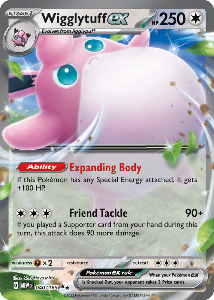 Wigglytuff ex #040/165 151 2023 Near Mint