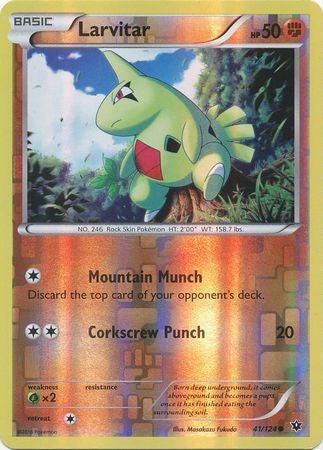 Larvitar 2016 Fates Collide Fates Collide #41/124 Near Mint