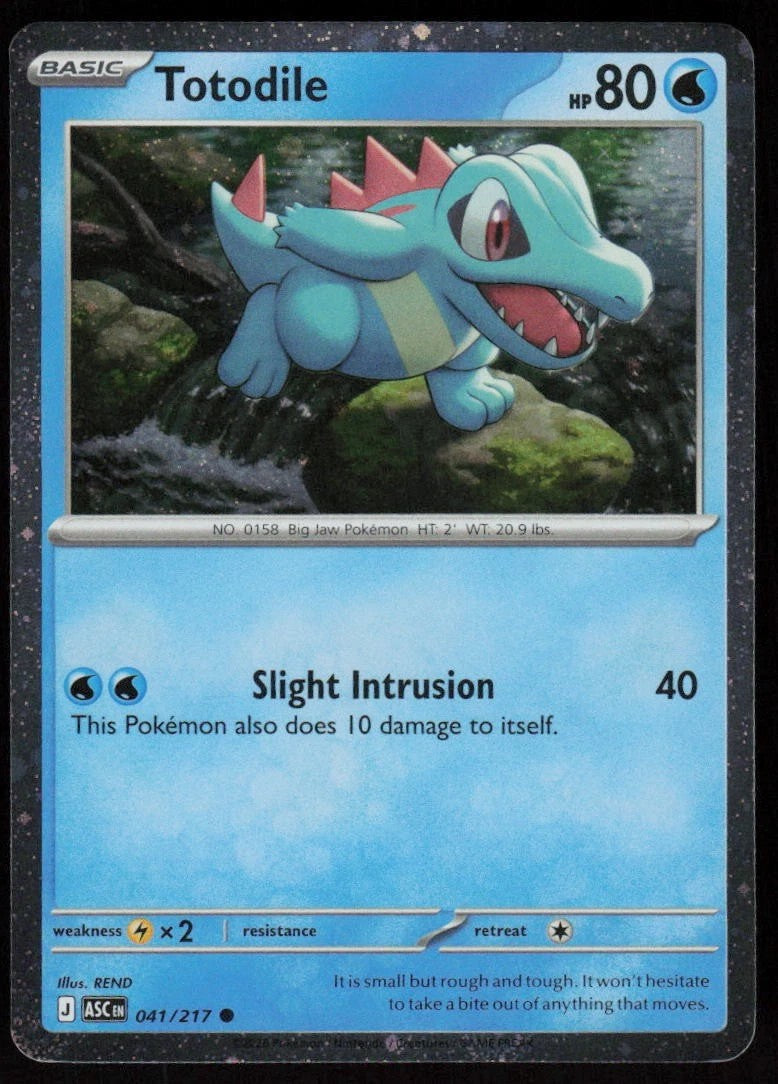 Totodile #041/217 Héroes Ascendidos 2026 Casi Nuevo