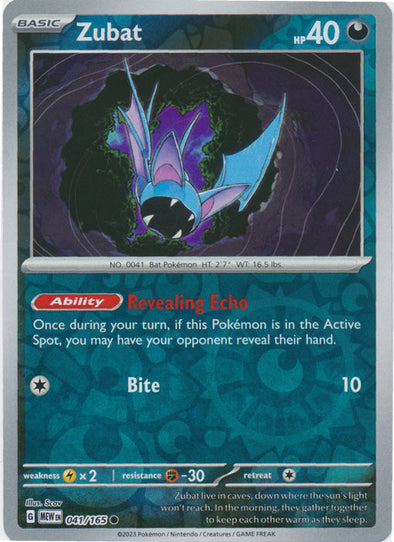 Zubat 2023 151 151 #041/165 Proche neuf
