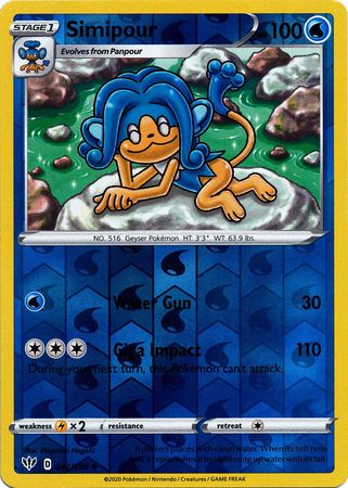 Simipour #042/189 Darkness Ablaze 2020 Casi Nuevo