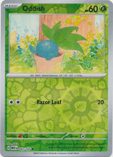 Oddish 2023 151 151 #043/165 Casi Nueva
