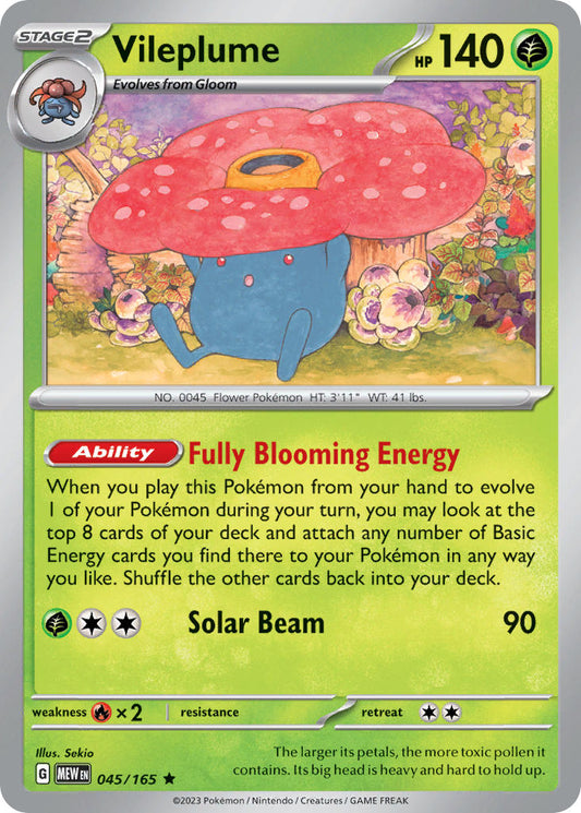 Vileplume 2023 151 151 #045/165 État quasi neuf