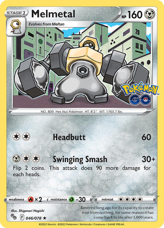 Melmetal #046/078 Pokémon GO 2022 Casi Nuevo