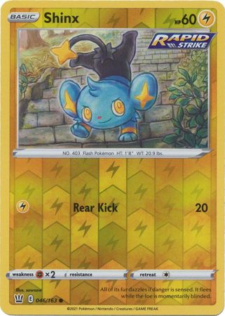Shinx #046/163 Styles de Combat 2021 Quasi neuf