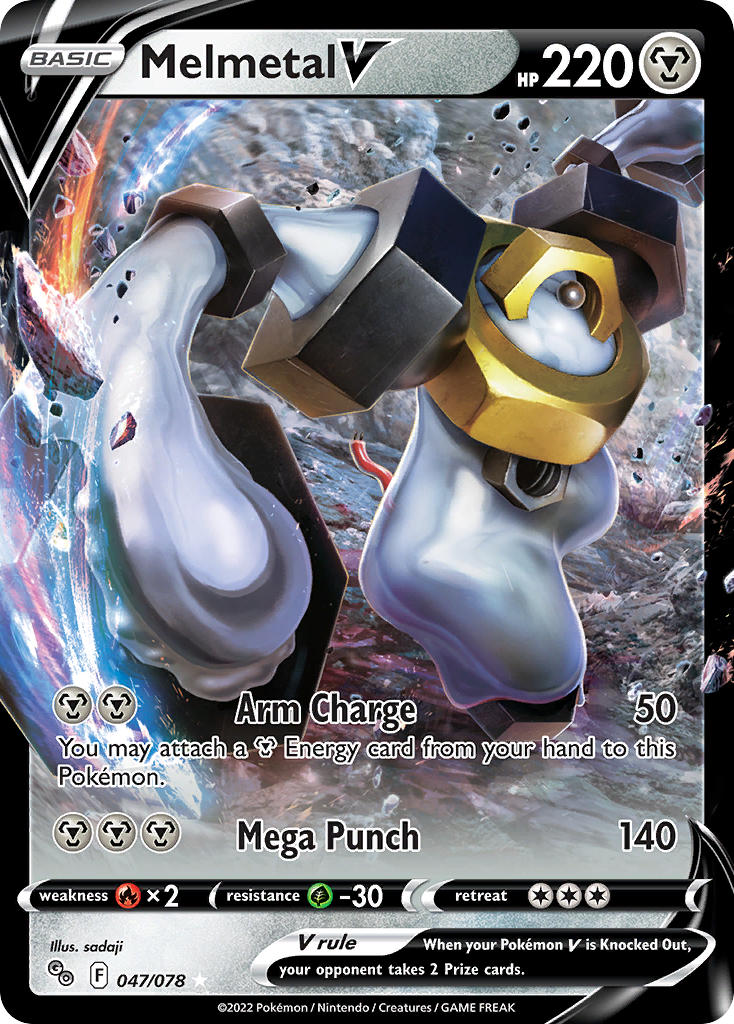 Melmetal V #047/078 Pokémon GO 2022 Casi Nuevo
