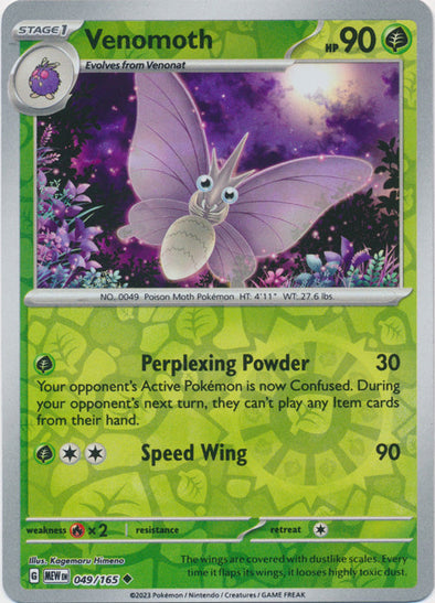 Venomoth 2023 151 151 #049/165 Casi Nuevo
