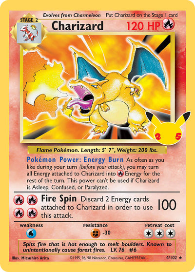 Charizard 2021 Celebrations Celebrations #4/102 Near Mint