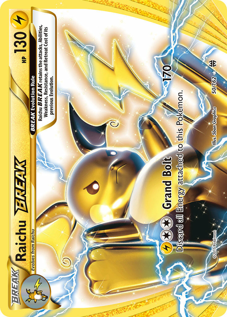 Raichu TURBO 2015 Destellos Destellos #50/162 Casi nuevo