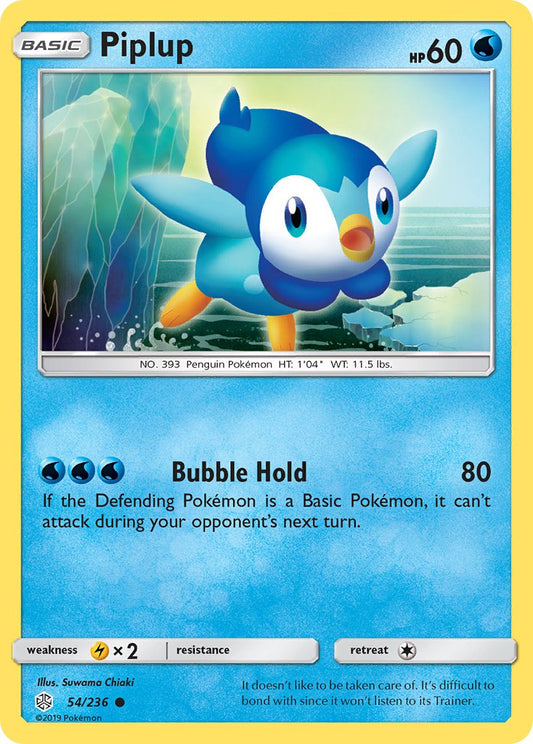 Piplup #54/236 Cosmic Eclipse 2019 Near Mint