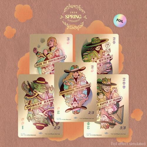 Secret Lair Drop: Caras de póker - Edición papel aluminio arcoíris - Serie de lanzamientos Secret Lair (SLD) - Sellado
