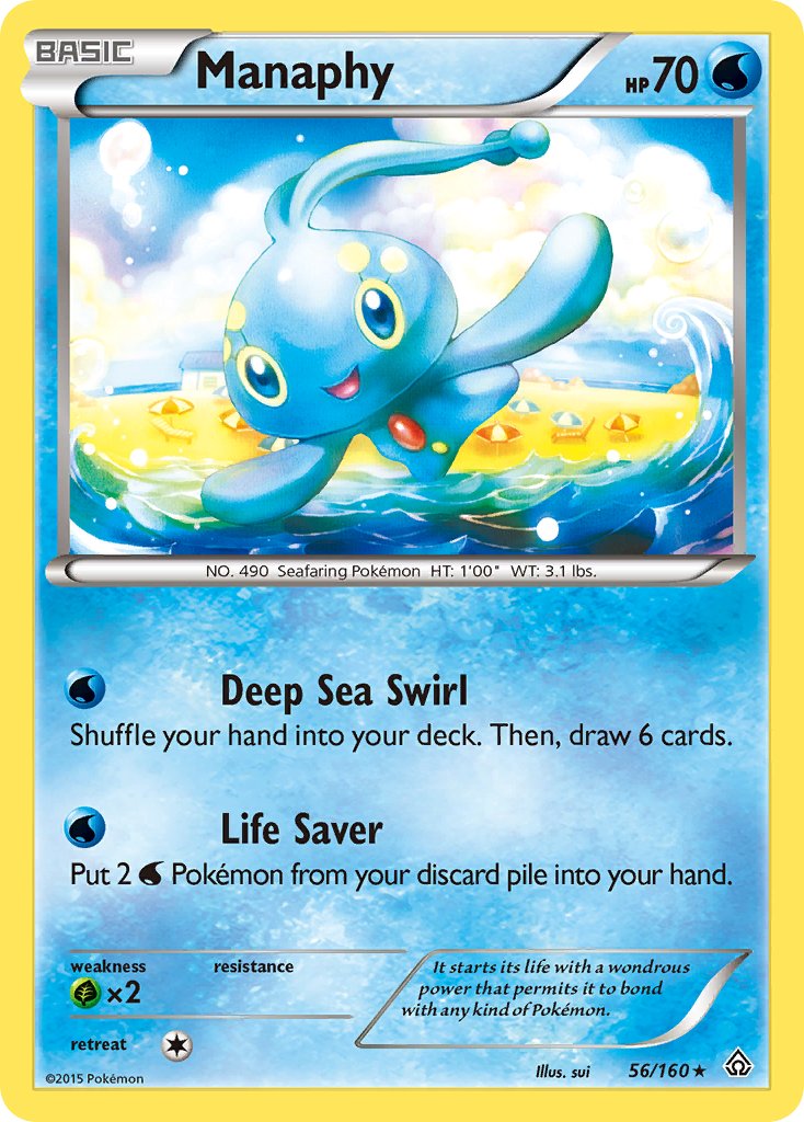 Manaphy 2015 Primal Clash Primal Clash #56/160 Lightly Played