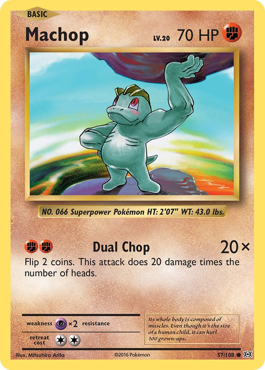 Machop 2016 Evoluciones Evoluciones #57/108 Jugado Moderadamente