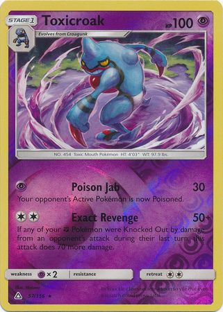 Toxicroak 2018 Ultra Prism Ultra Prism #57/156 Casi nuevo