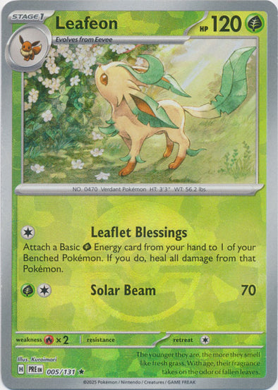 Leafeon 2025 Prismatic Evolutions Prismatic Evolutions #005/131 Near Mint