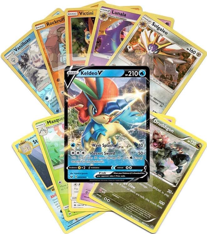 Cartes Pokémon - Lot assorti de 50 cartes avec Pokémon V Garanti