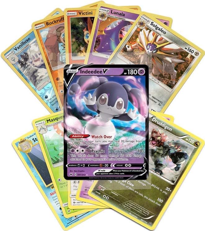 Cartes Pokémon - Lot assorti de 50 cartes avec Pokémon V Garanti