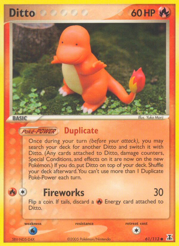 Ditto 2005 EX Delta Species EX Delta Species #61/113 Moderately Played