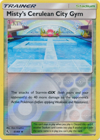 Misty's Cerulean City Gym 2019 Hidden Fates Hidden Fates #61/68 Near Mint