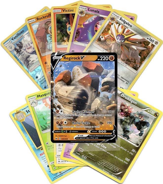 Cartas de Pokémon - Lote Surtido de 50 Cartas con Pokémon V Garantizado