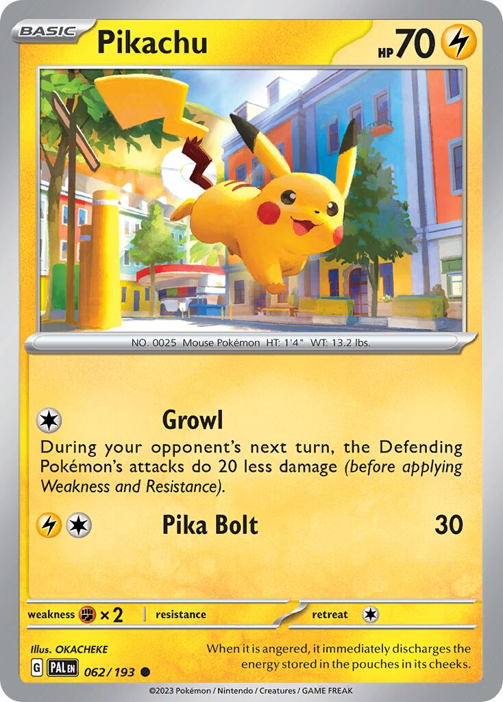 Pikachu Échange ou Tour Échange ou Tour #062/193 Quasi Neuf