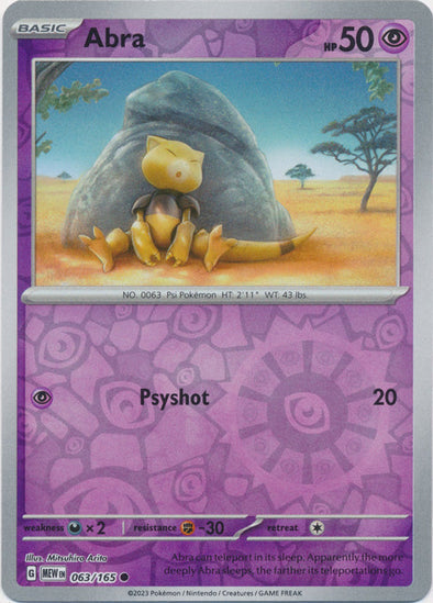 Abra 2023 151 151 #063/165 Near Mint