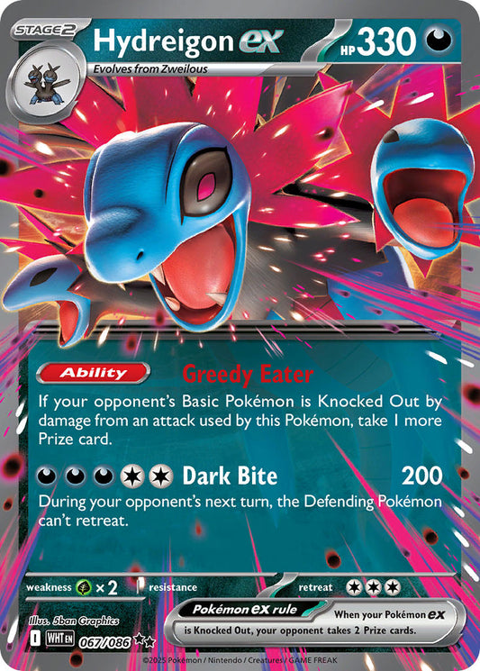 Hydreigon ex #067/086 Flamme Blanche 2025 Quasi Neuf