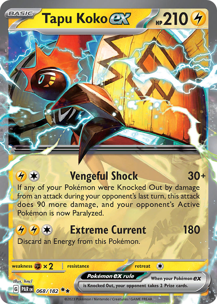 Tapu Koko ex #068/182 Faille Paradoxe 2023 Comme neuf