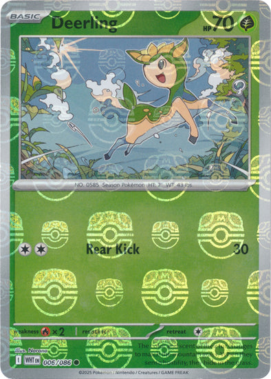 Deerling #006/086 White Flare 2025 Near Mint