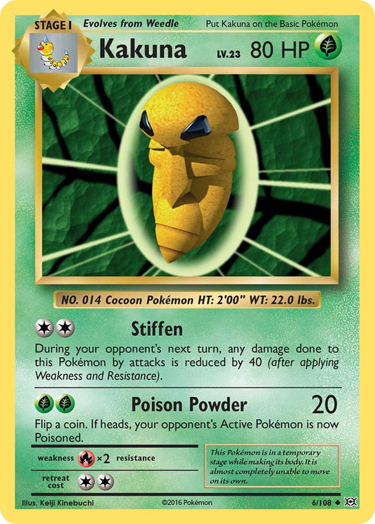 Kakuna 2016 Evoluciones Evoluciones #6/108 En condiciones moderadas