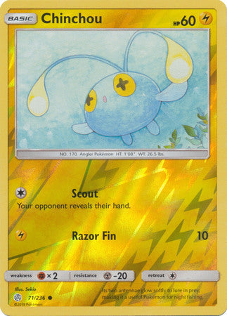 Chinchou 2019 Cosmic Eclipse Cosmic Eclipse #71/236 Near Mint