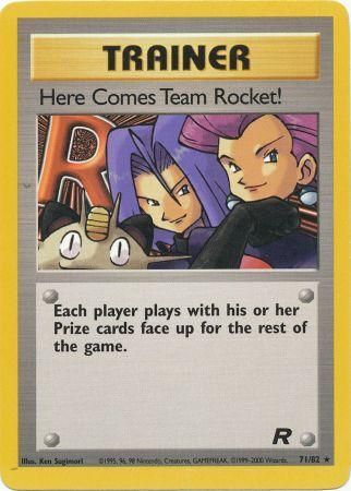 Here Comes Team Rocket! 2000 Team Rocket Unlimited #71/82 Trading Card Near Mint