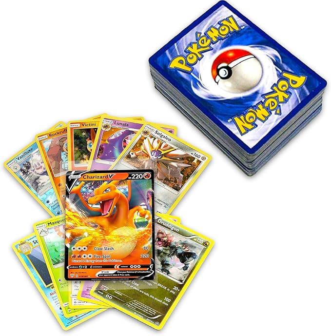 Cartes Pokémon - Lot assorti de 50 cartes avec Pokémon V Garanti