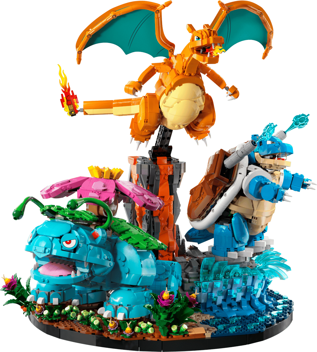 LEGO Venusaur, Charizard y Blastoise