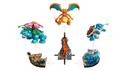 LEGO Venusaur, Charizard y Blastoise