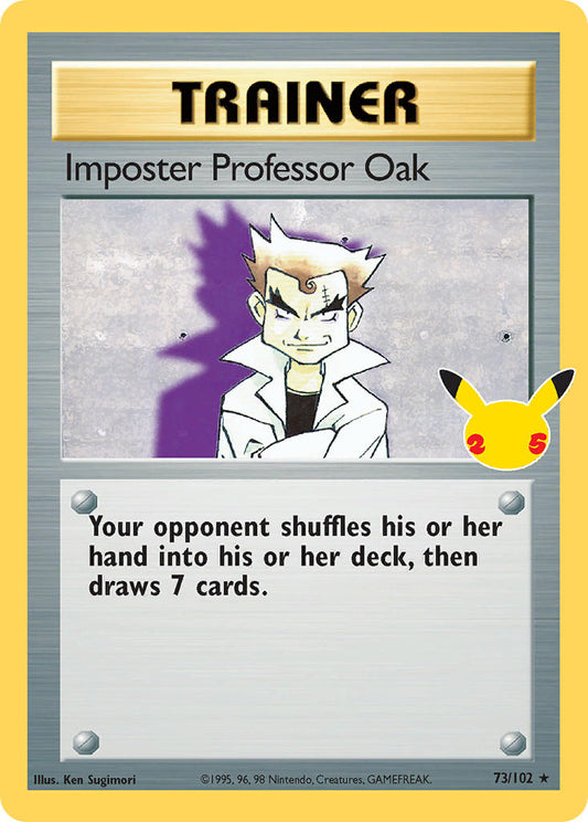 Imposter Professor Oak 2021 Celebrations Celebrations #73/102 Near Mint