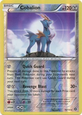 Cobalion 2016 Asedio de Vapor Asedio de Vapor #74/114 Casi Nuevo