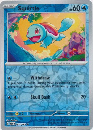Squirtle #007/165 151 2023 Near Mint