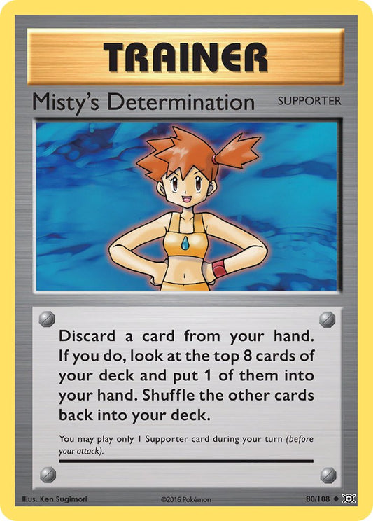 La Détermination de Misty 2016 Évolutions Évolutions #80/108 Modérément Jouée
