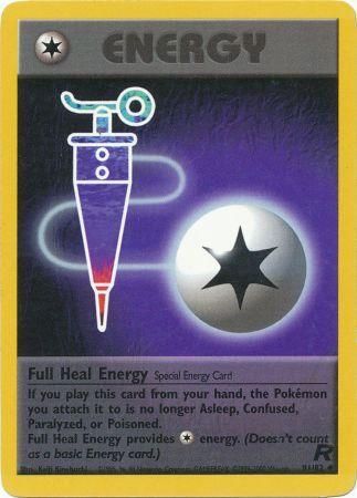 Full Heal Energy 2000 Team Rocket Unlimited #81/82 Trading Card Lightly Played