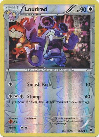 Loudred 2016 Fates Collide Fates Collide #81/124 Casi Nuevo