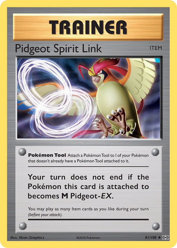 Conexión Espiritual de Pidgeot 2016 Evolutions Evolutions #81/108 Jugado Moderadamente