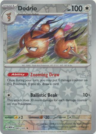 Dodrio 2023 151 151 #085/165 Casi Nuevo