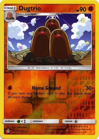 Dugtrio 2019 Unbroken Bonds Unbroken Bonds #86/214 Near Mint