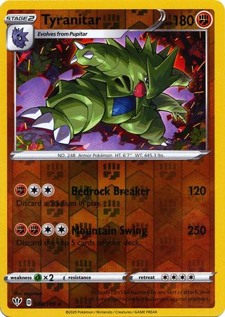 Tyranitar #088/189 Darkness Ablaze 2020 Near Mint