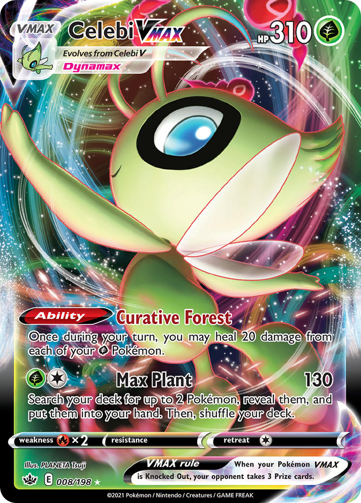 Celebi VMAX #008/198 Chilling Reign 2021 Near Mint
