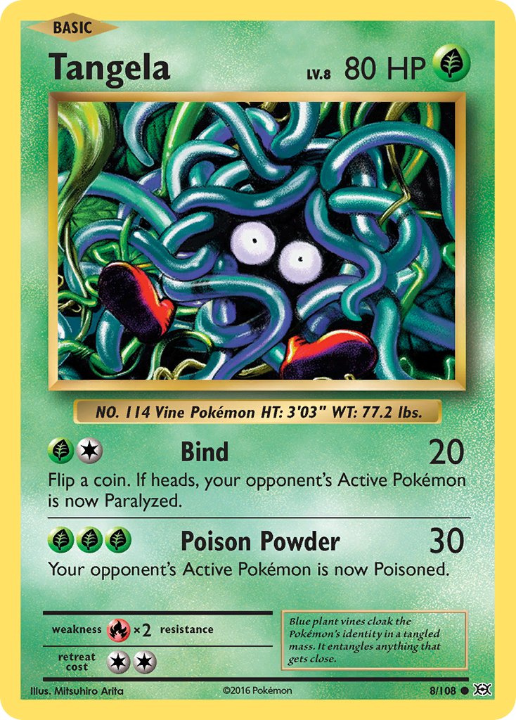 Tangela 2016 Evolutions Evolutions #8/108 Lightly Played