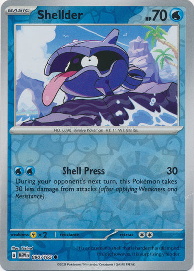 Shellder 2023 151 151 #090/165 Near Mint