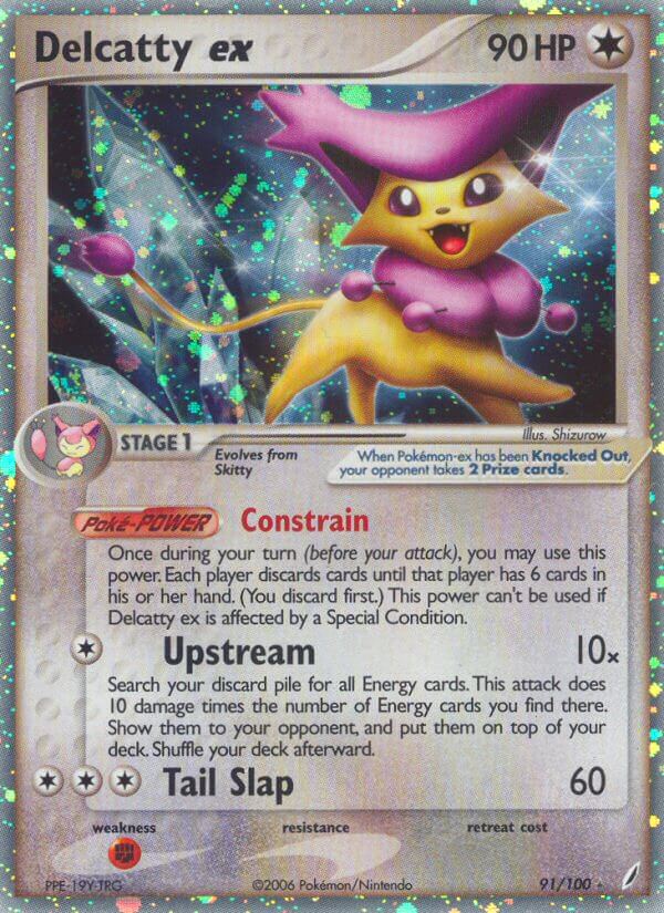 Delcatty ex 2006 EX Crystal Guardians EX Crystal Guardians #91/100 Casi Nuevo